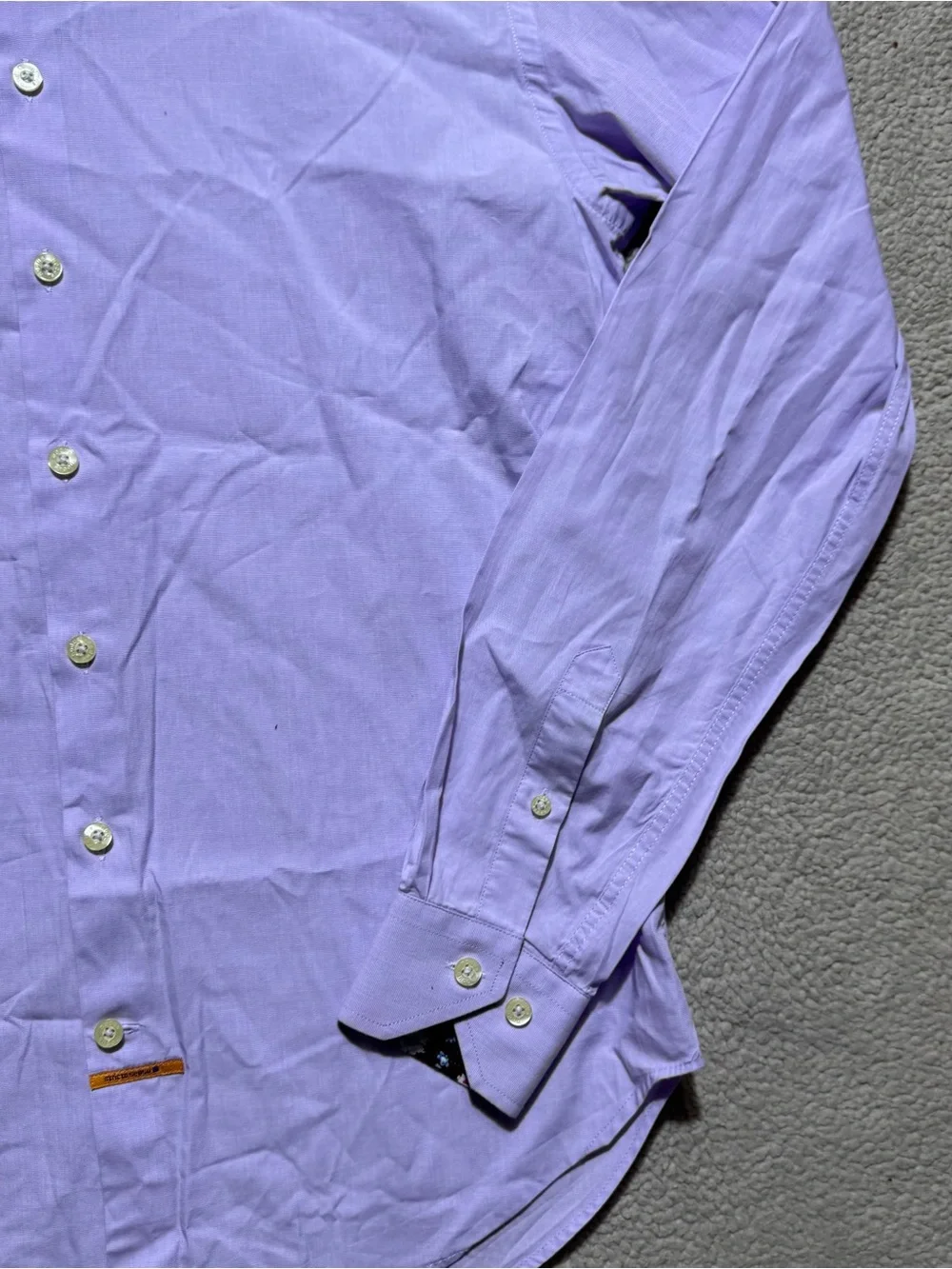 Nodus Shirt Mens 15/40 Light Blue Button-Up Dress Shirt Collared Office Work Tee